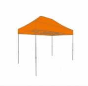 VOUWTENT STALEN FRAME MET DAKZEIL EN BESCHERMHOES - 3X4,5M - POLYESTER
