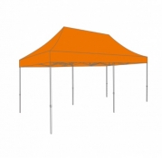 VOUWTENT STALEN FRAME MET DAKZEIL EN BESCHERMHOES - 3X6M - POLYESTER