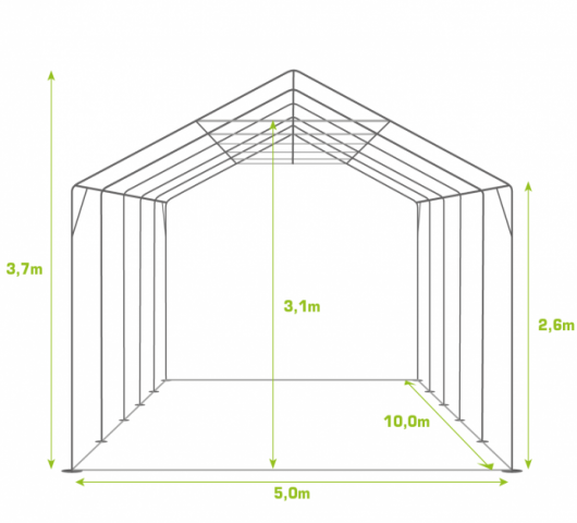 PVC PARTYTENT 5X10M ELITE 2.6 - Foto 2