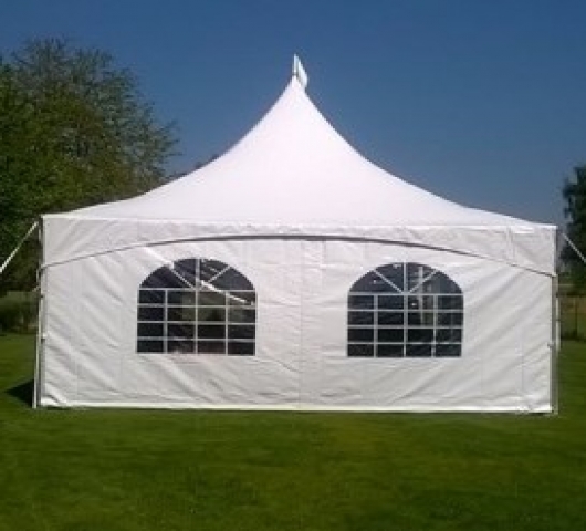 PAGODE KEDER TENT RONDE PALEN - INCL ZIJWANDEN - 4X4M - Foto 2