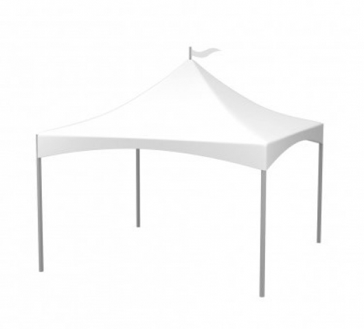 PAGODE KEDER TENT RONDE PALEN - ZONDER ZIJWANDEN - 6X6M - Foto 1