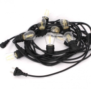 Set Lichtsnoer 10m + 10 LED lampen / Warm wit