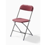 50 klapstoelen / Bordeaux-Grijs