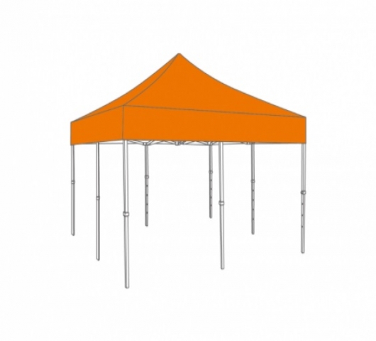 VOUWTENT ALUMINIUM FRAME MET DAKZEIL - 5X5M - PVC LIGHT - Foto 1
